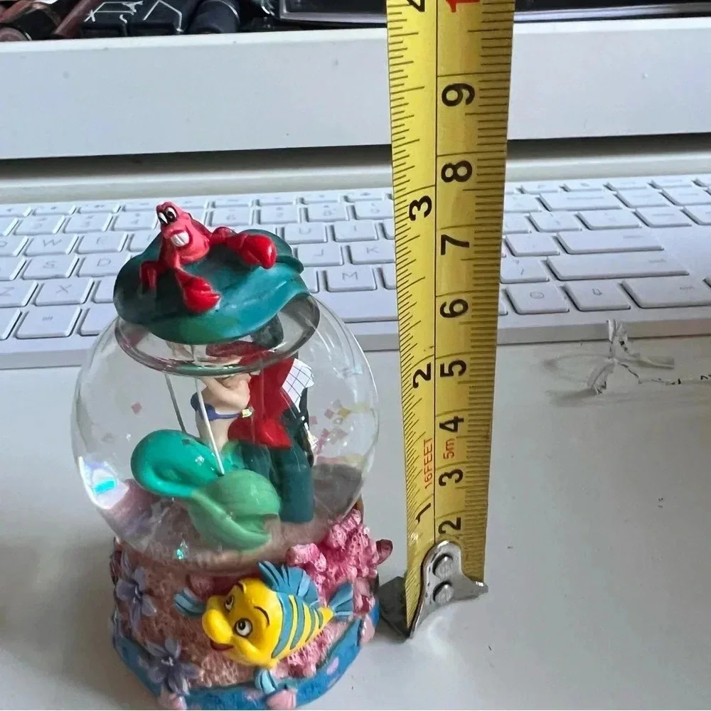 Disney Little Mermaid Ariel Swing Snowglobe Water Globe Glass Dome Figurine
